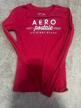 NWOT Aeropostale red long sleeve tee womens classic crew